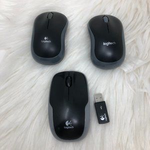 Logitech Wireless Optical Mouse Black Bundle of three